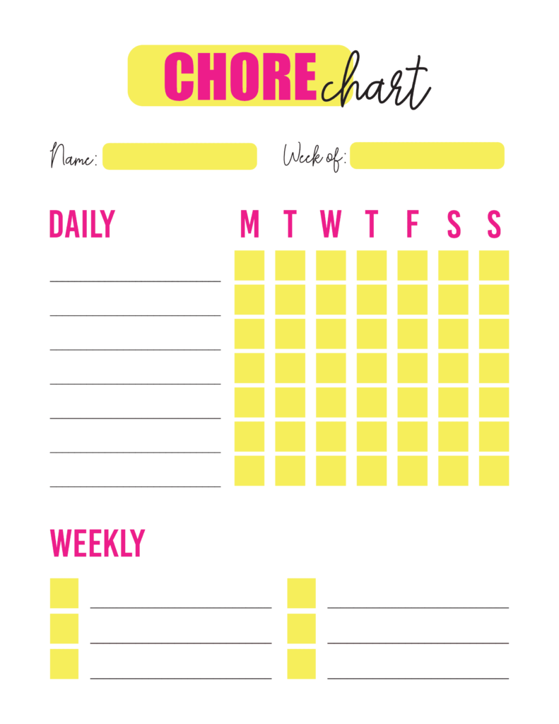 Appropriate Chores for Kids of all Ages with Free Printable - About a Mom