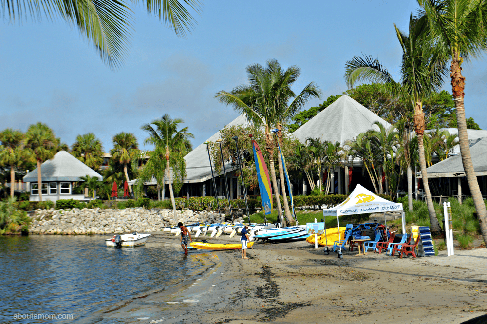 At Club Med Sandpiper Bay in Florida, you can participate in a wide array of resort activities, such as professional sports academies, yoga and even a flying trapeze! It's a great resort for active families.