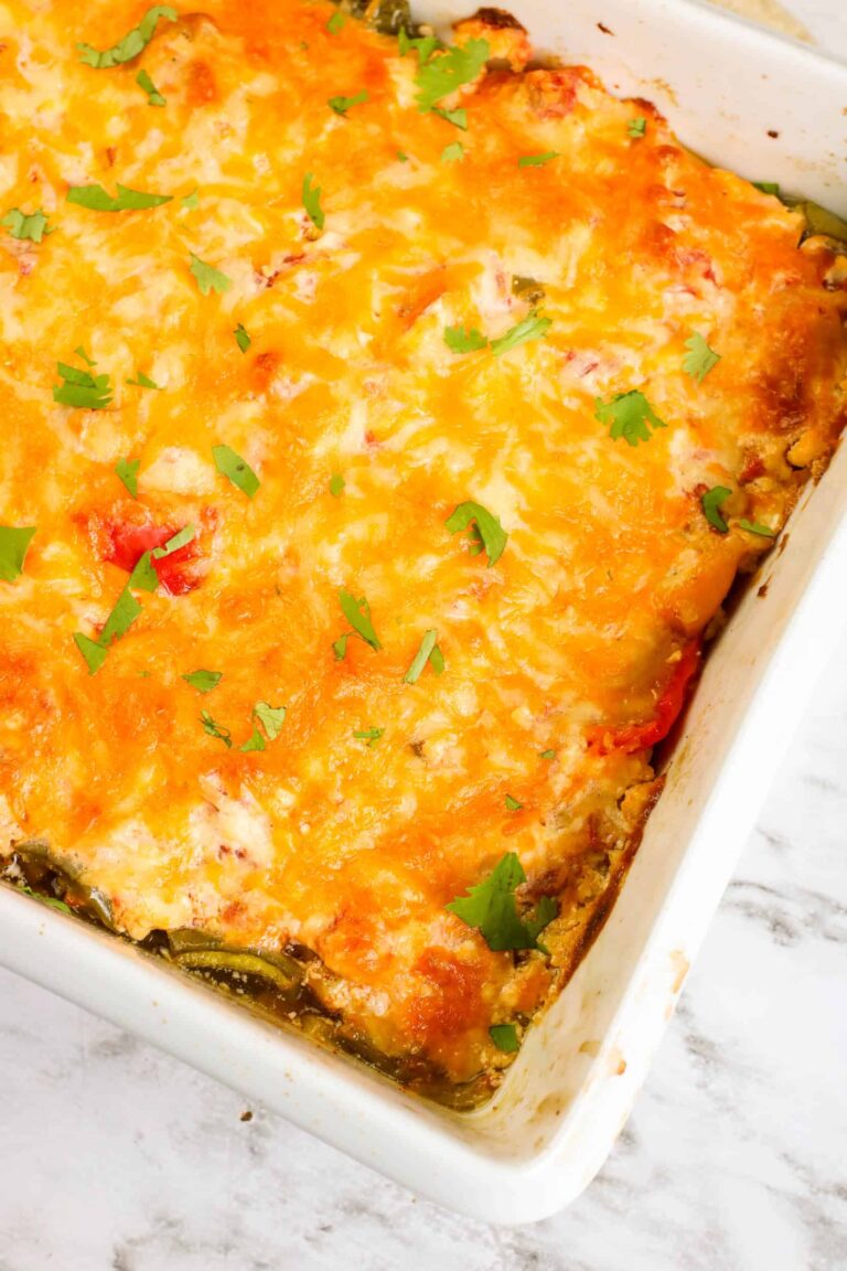 Creamy Baked Chicken Fajitas Casserole About a Mom