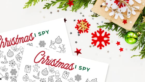 Looking for a fun way to keep kids busy? Use this Free Christmas printable. Fun and easy for all ages, this Christmas I Spy printable is a fun way to keep kids occupied when you are busy doing other things.