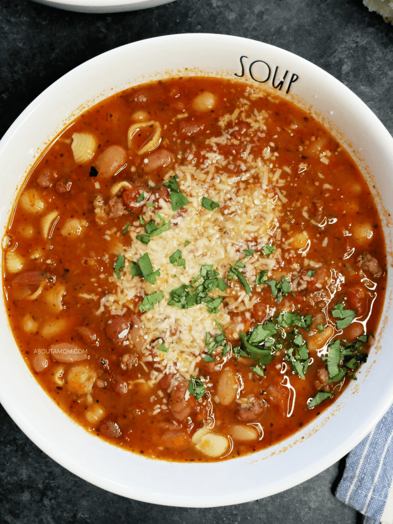 When the weather is cool and you feel like staying indoors, it's time to make a warm and comforting soup like this Italian Bean Soup with Sausage. This delicious, hearty winter soup is sure to take the chill from your bones. It's a classic Italian bean soup recipe made with dried beans.