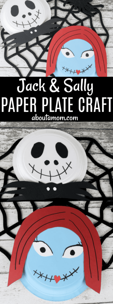 Simple Jack and Sally Halloween Craft - About a Mom