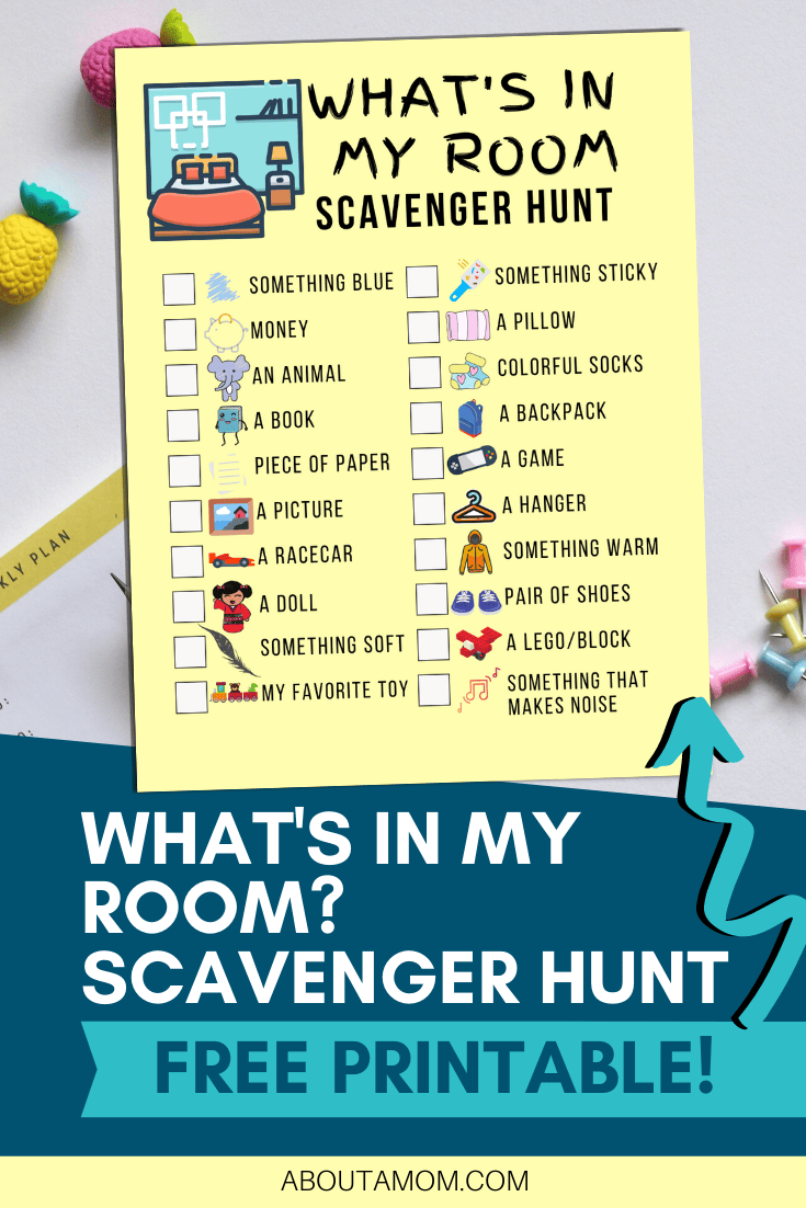 Looking for indoor activities to do with the kids? I have a terrific boredom buster for you! When you are stuck in the house for long periods of time, it is easy to run out of ways to keep the kids entertained. With this Bedroom Scavenger Hunt, kids have something to keep them entertained even when they can't go outside. Use this indoor scavenger hunt during school closures, summer break or anytime the weather outside isn't ideal.