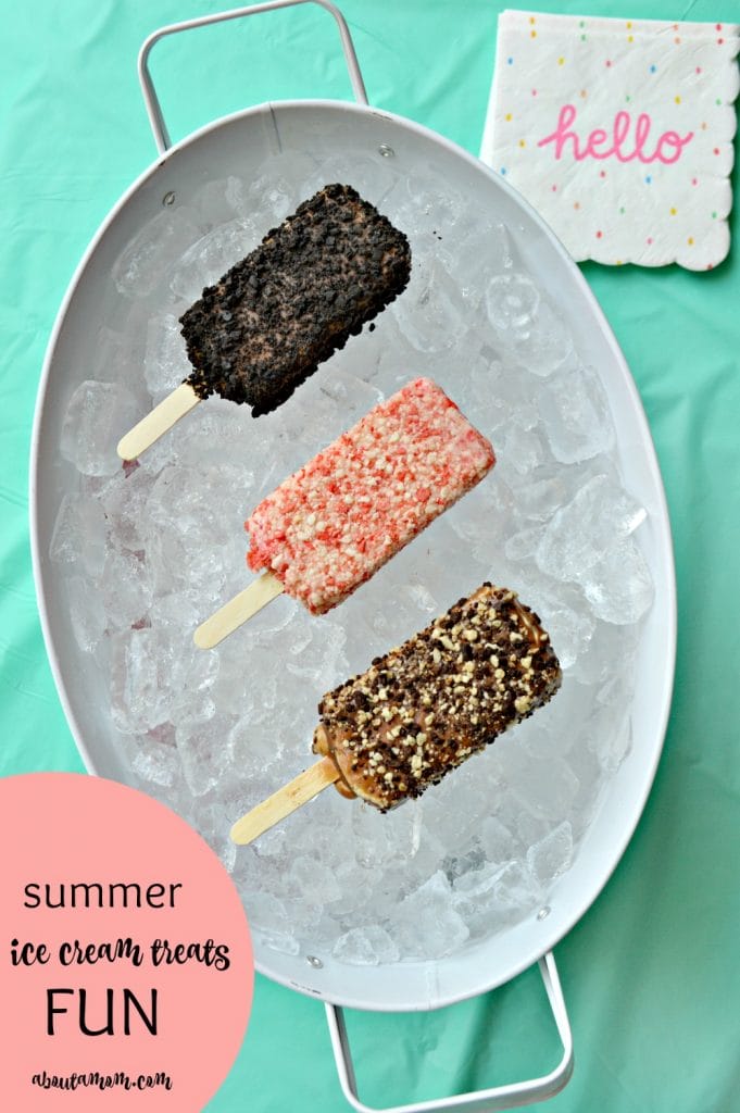 Summer ice cream treats fun. An ice cream social is a fun and simple way to enjoy summer with friends and family.