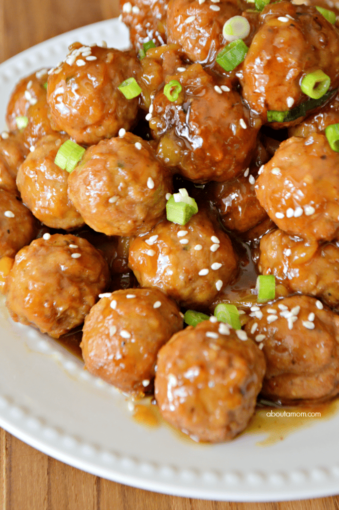 These simple-to-make slow cooker Pineapple Teriyaki Meatballs are incredibly delicious, and the perfect meatball appetizer for game day or anytime. 