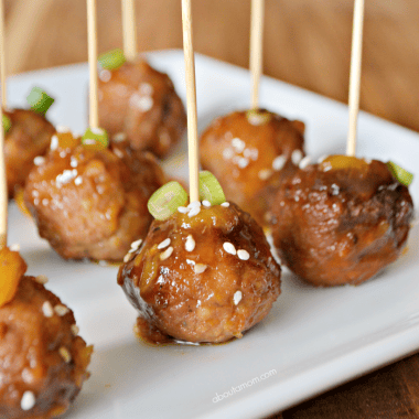 These simple-to-make slow cooker Pineapple Teriyaki Meatballs are incredibly delicious, and the perfect meatball appetizer for game day or anytime.