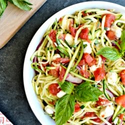Zucchini Noodle Salad with Tomatoes