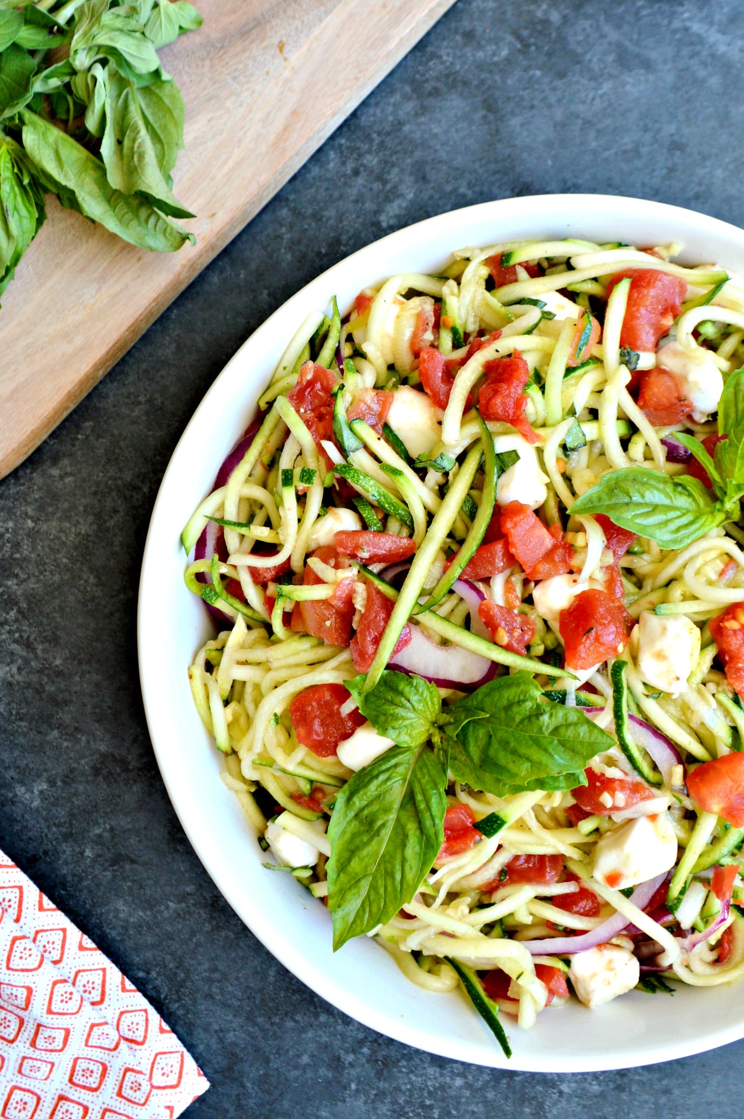 Zucchini Noodle Salad with Tomatoes