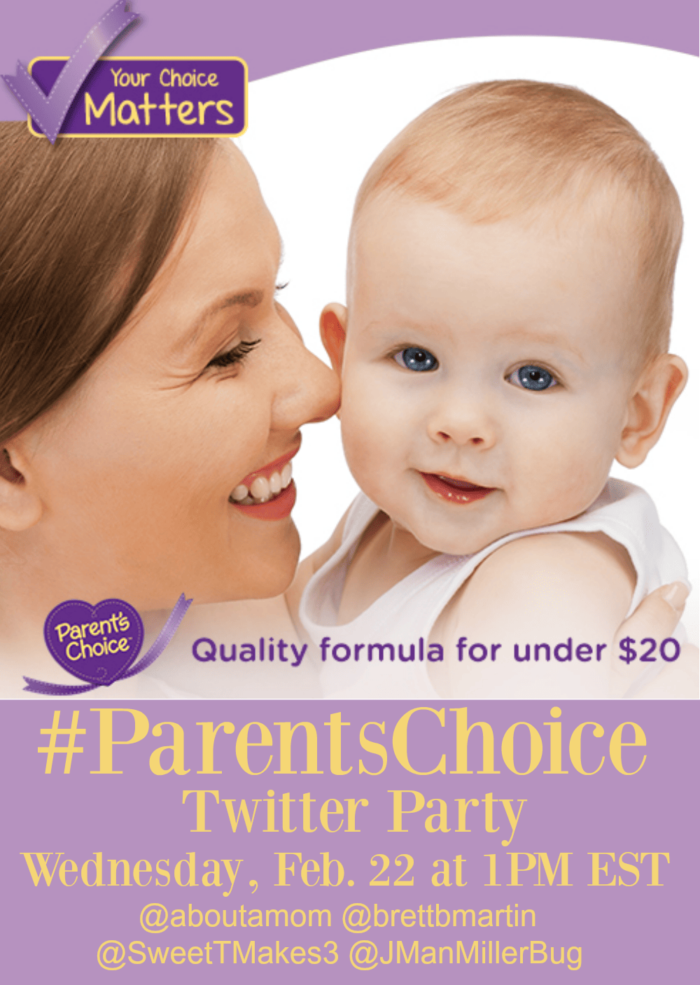 RSVP for #ParentsChoice Twitter Party