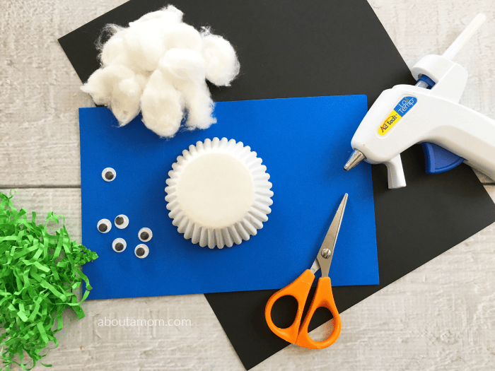Young children will love this simple sheep craft that uses cupcake liners, cotton balls, Easter grass, and some basic craft supplies. This activity is perfect for spring, and the end result is a cute and fluffy farm animal. It is also a great activity for Shaun the Sheep fans!