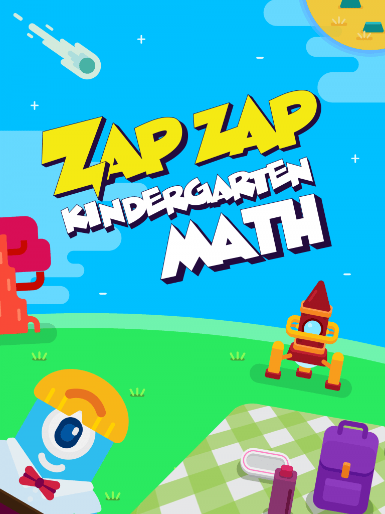 Zap Zap Kindergarten Math app will help kid ages 3-6 learn math through fun games that mirror the U.S. Common Core syllabus. It is a fun and effective math learning tool.