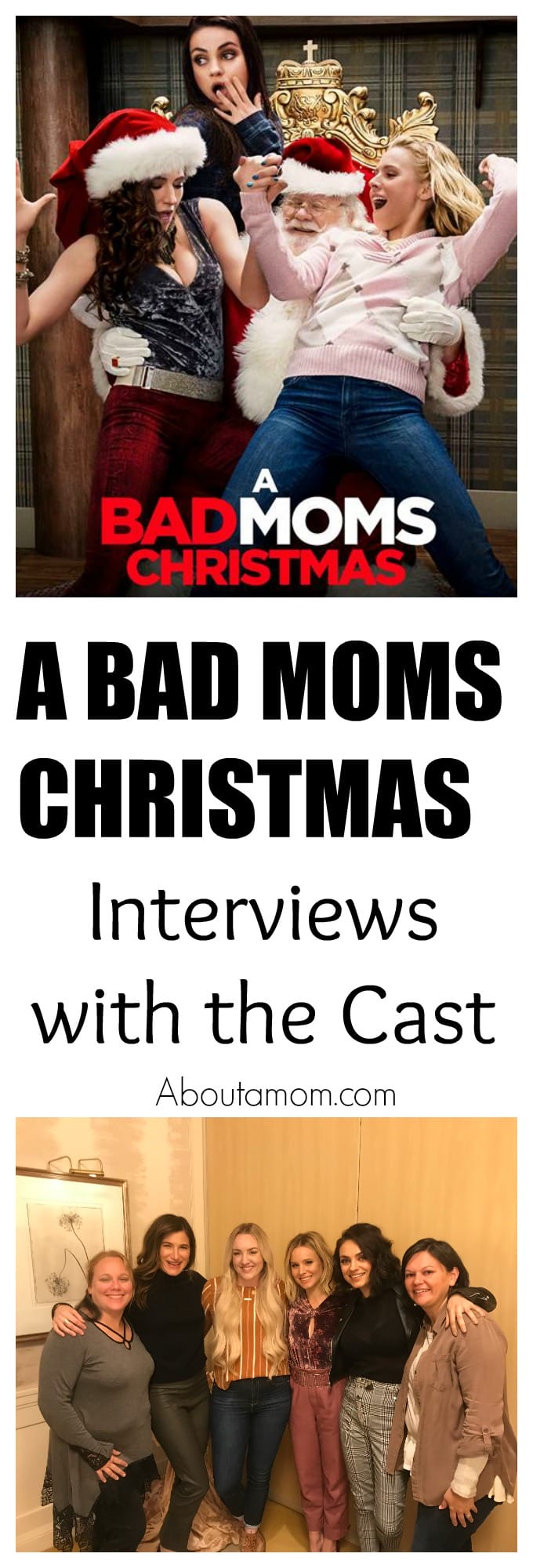 Interview with the cast of A Bad Moms Christmas. This hilarious sequel to Bad Moms is in theaters November 1. 