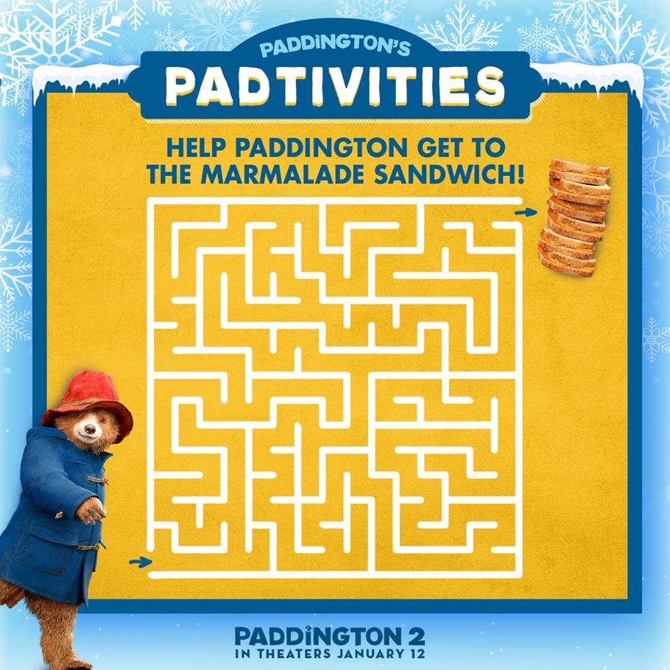 Everyone’s favorite bear is back for seconds. PADDINGTON 2 is in theaters January 12, 2018.