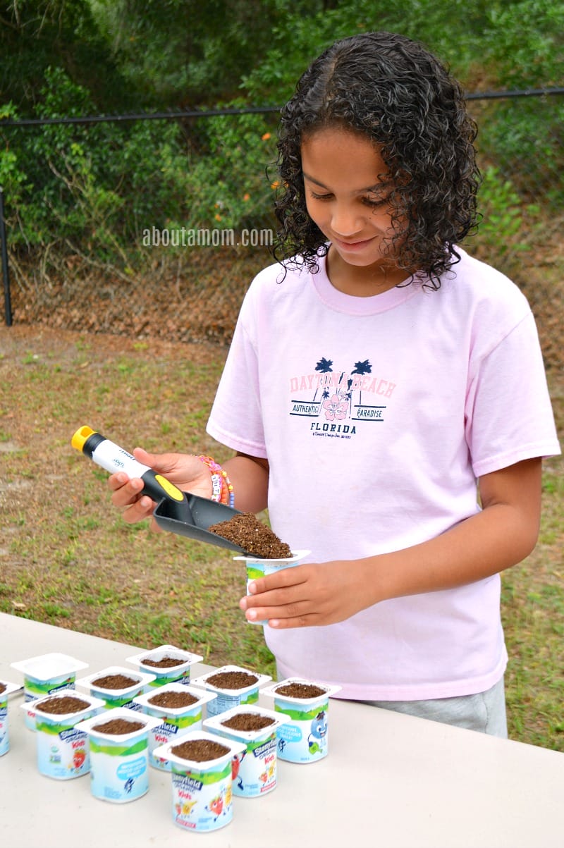 This upcycled seed starting project for kids uses Stonyfield® Organic Kids® multipack yogurt containers. The activity is educational, fun, and a great opportunity to teach kids about ways to lessen their environmental footprint. Also, inspire a love of gardening. It's a wondrous moment when that first seedling emerges!