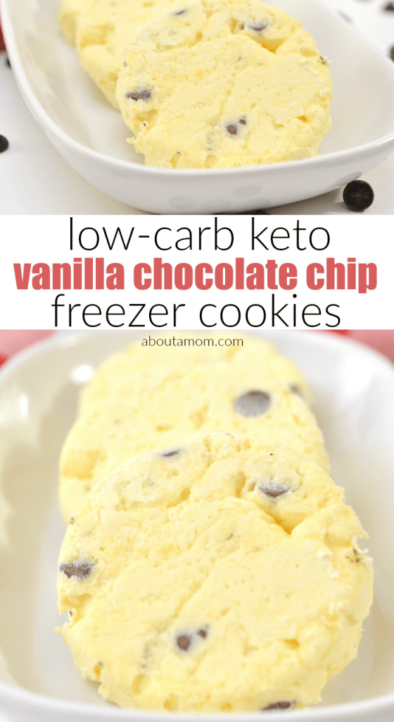 You're going to love this low carb cookie! This low carb keto cookie recipe is fast and easy to make with just 3 ingredients, and a few hours of freezing time. Keto Chocolate Chip Vanilla Pudding Freezer Cookies are sure to become one of your favorite keto desserts. 