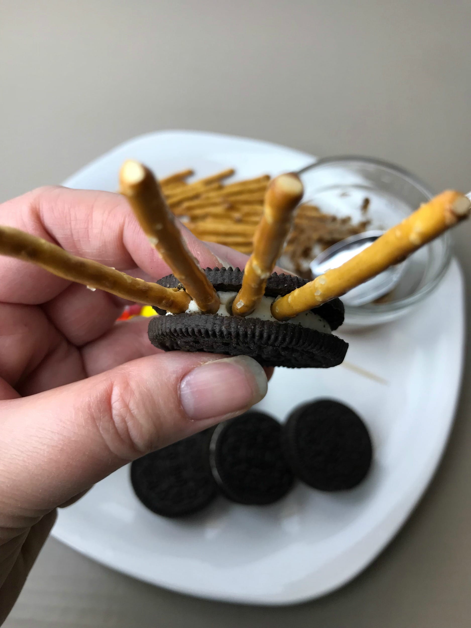 These classic OREO spider cookies are creepy, but not too creepy. A Halloween treat that is a lot of fun for kids to make and eat. 