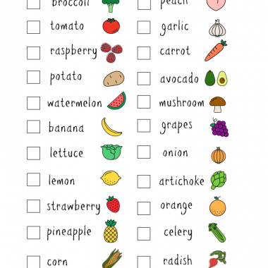 Kids enjoy and learn while finding different fruits and vegetables at the farmer's market. This free farmer's market scavenger hunt printable will keep kids occupied at the farmer's market and is a great learning activity.
