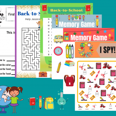 These Printable Back to School Worksheets are a fun way to help get excited about heading back to school. There are six activity pages included in this back to school printable pack. 