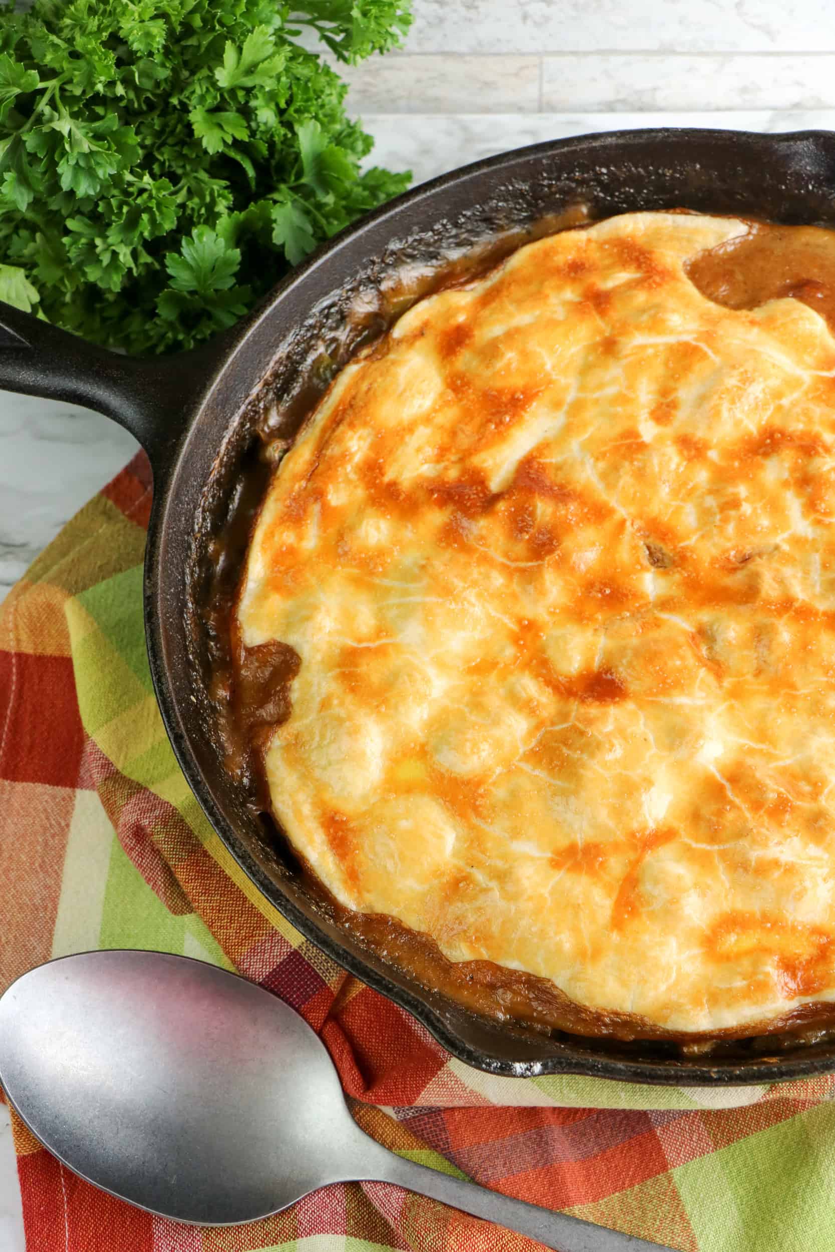 Best Skillet Chicken Pot Pie Recipe About a Mom
