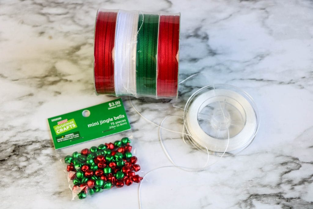 supplies needed for DIY Christmas bracelet
