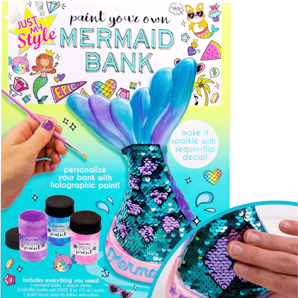 Just My Style Paint Your Own Mermaid Bank