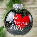 Many of us are looking forward to the end of it and to end this crazy year off. How about we make a DIY We Survived 2020 Ornament.
