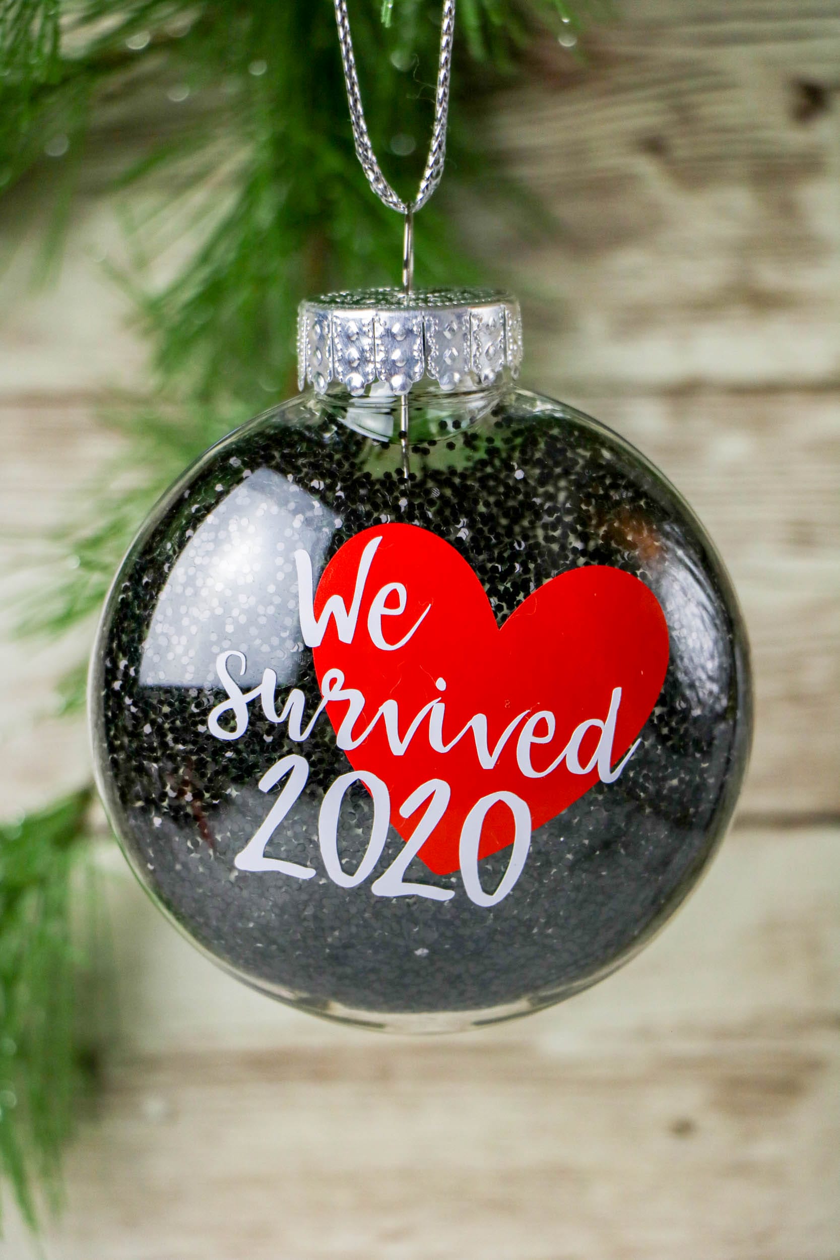 Many of us are looking forward to the end of it and to end this crazy year off. How about we make a DIY We Survived 2020 Ornament.