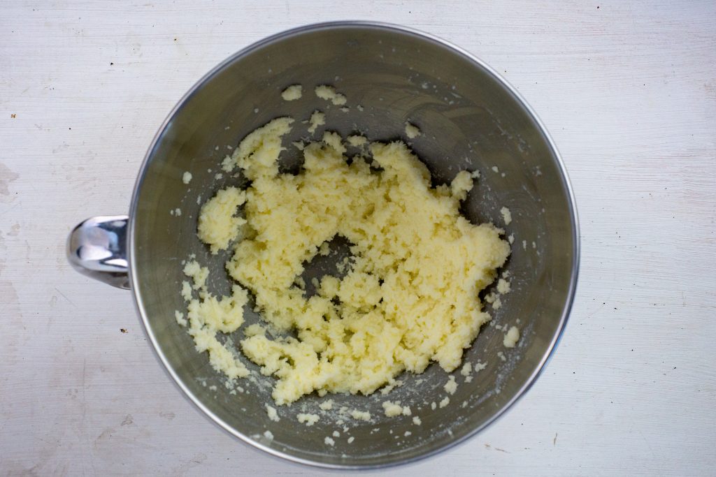 butter in a mixing bowl