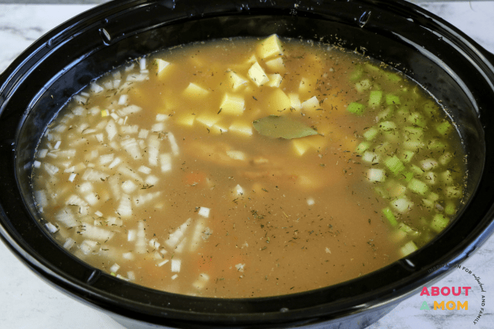 Hambone Soup in the Slow Cooker