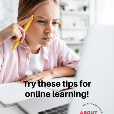 If you have been struggling with online school and need ideas to make e-learning work for you and your children, here are some tips to help you finish out the school year strong.