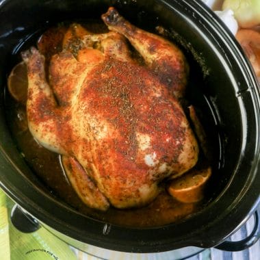 If your looking for a recipe to fill your significant other's heart with love and maybe ideas, then this recipe is for you. This moist and tender slow cooker whole chicken recipe is exactly what you need.