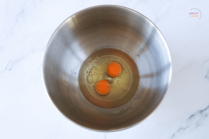 eggs in a metal bowl