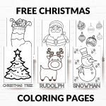 Use these Free Printable Christmas Coloring Pages to help kids enjoy themselves and get in the holiday spirit.