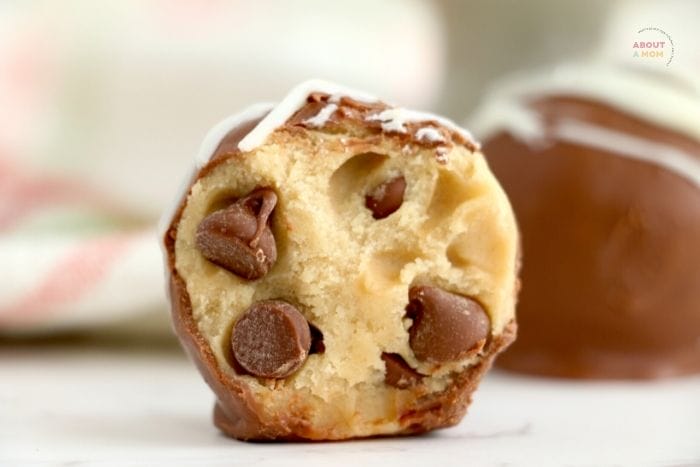 About a mom-chocolate chip cookie dough truffles