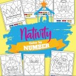 Printable Nativity Color by Number Activity Pack mock up