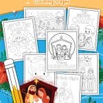 Printable Christmas Nativity Coloring Pages