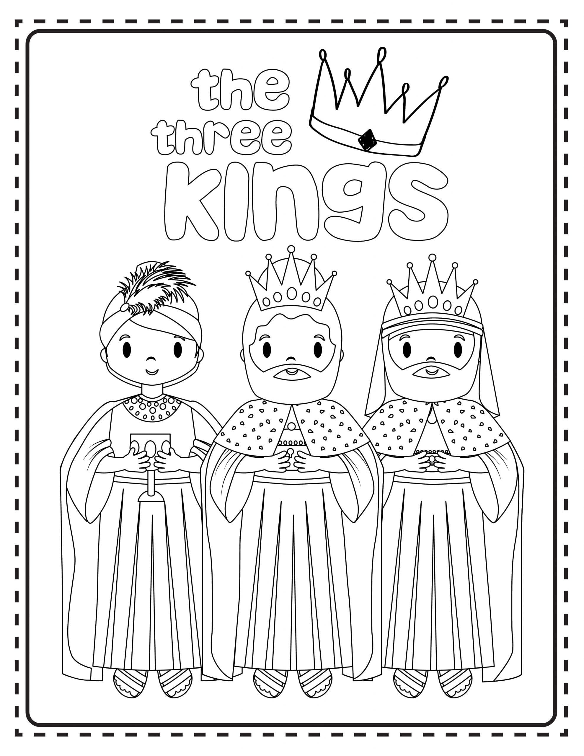 19+ Easy Nativity Coloring Page