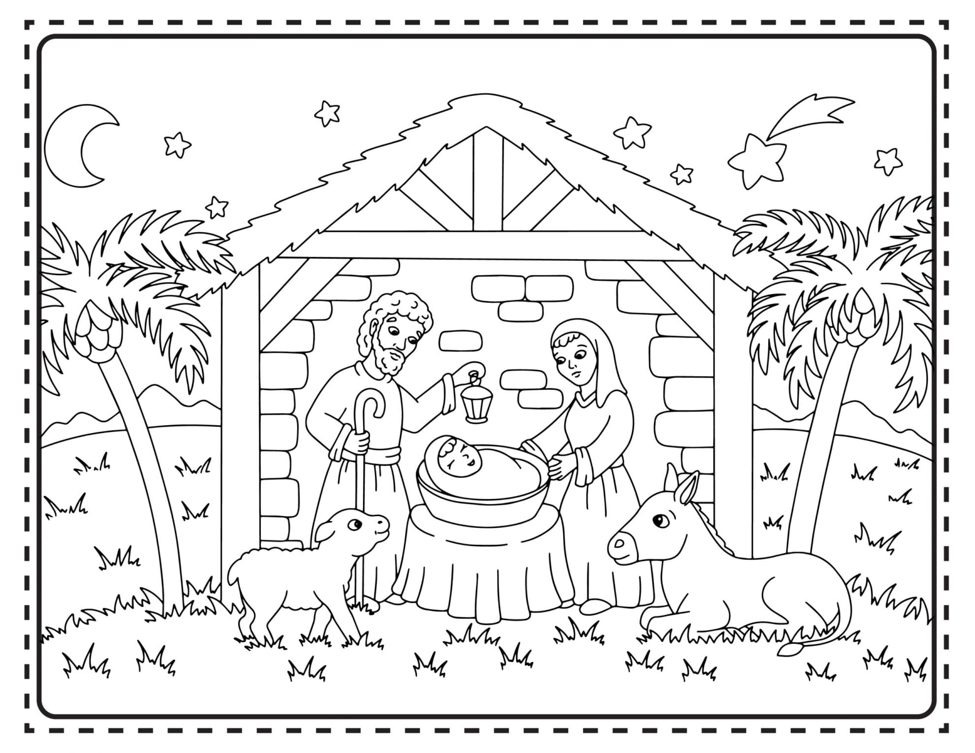 manger-scene-coloring-pages
