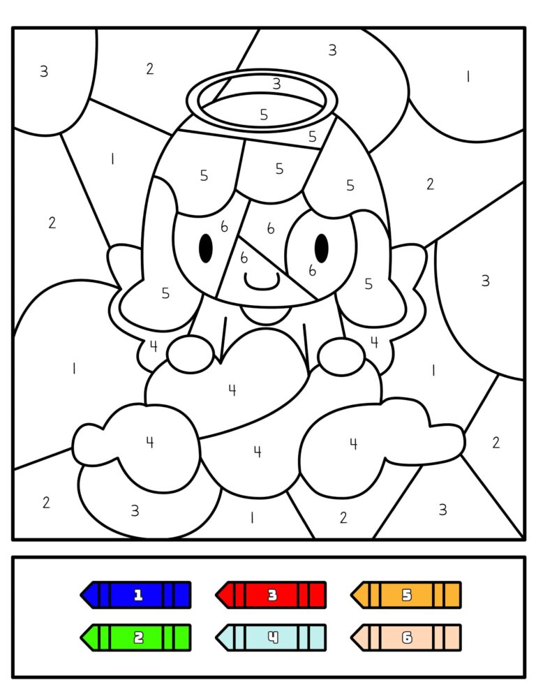 Printable Nativity Color by Number Activity Pack - About a Mom