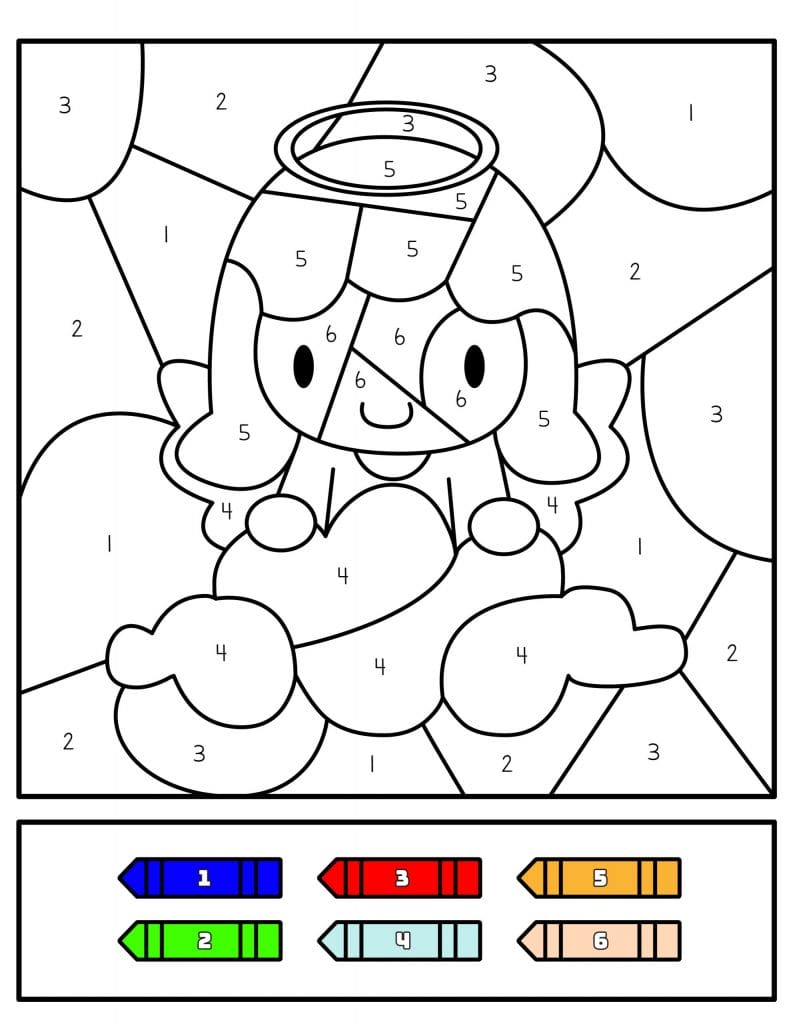 Printable Nativity Color by Number Activity Pack