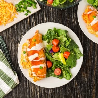 This is a Buffalo chicken recipe like no other. We've taken all the deliciousness of buffalo chicken and stuffed it inside a chicken breast for a meal that will rock your world. Buffalo Stuffed chicken is tender, juicy chicken smothered in buffalo sauce and cheese.