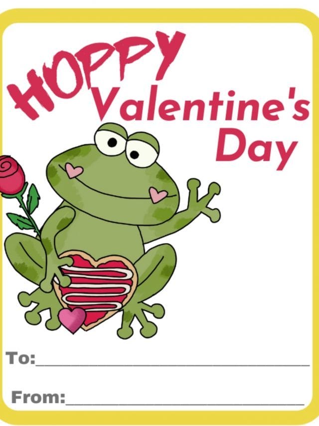 Valentine’s Printable: Toad-All Adorable Frogs