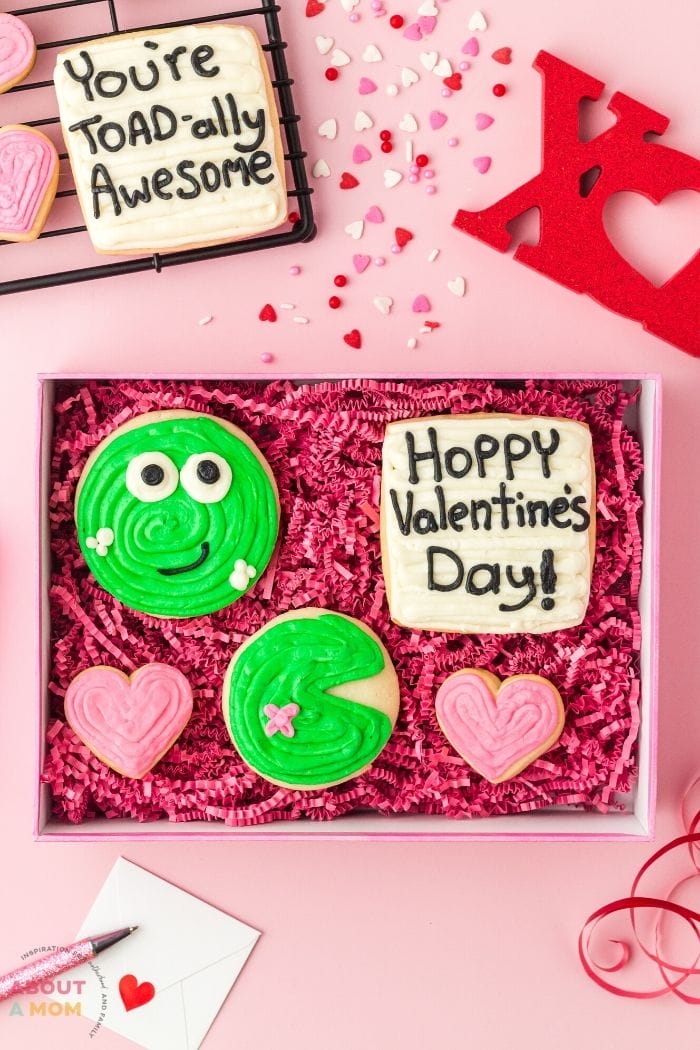 TOAD-ally Awesome Frog Cookies for Valentine's Day