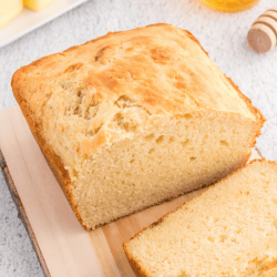 This Homemade Buttermilk Bread recipe is a quick and easy bread to make. The light and airy quick bread recipe does not require yeast and can easily be made by a novice baker.