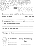 Free Mother's Day Printable for Kids - About a Mom