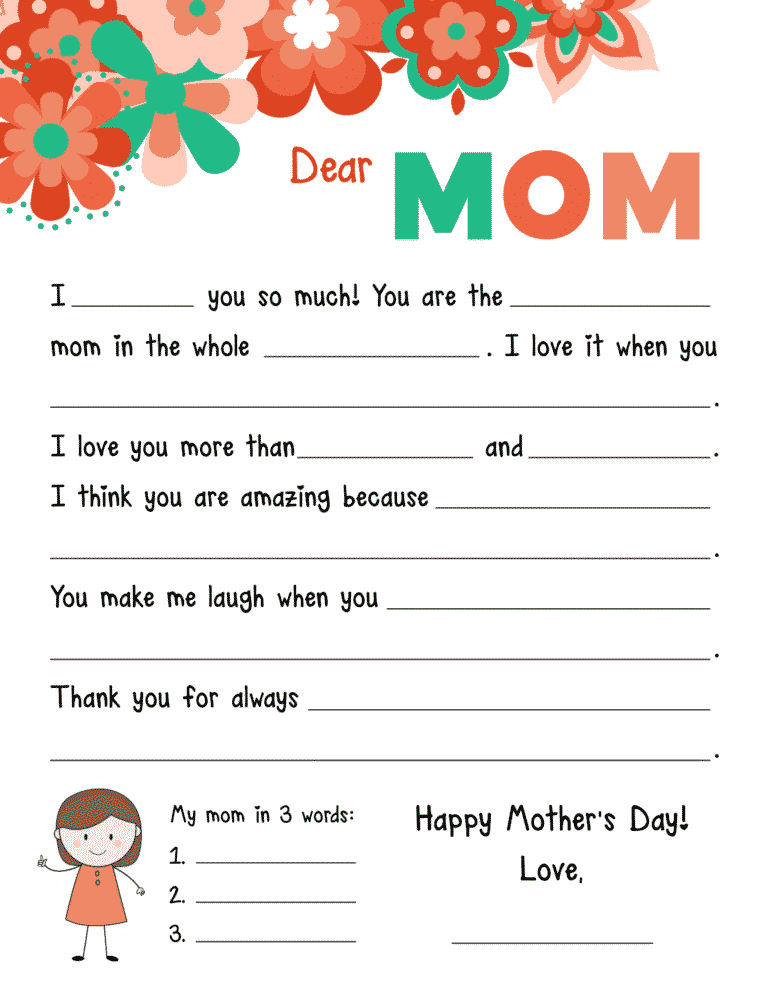 Image 4 for Mothers Day Letter Template