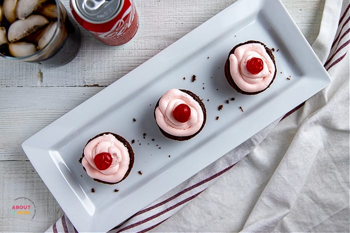 chocolate cherry cola cupcakes
