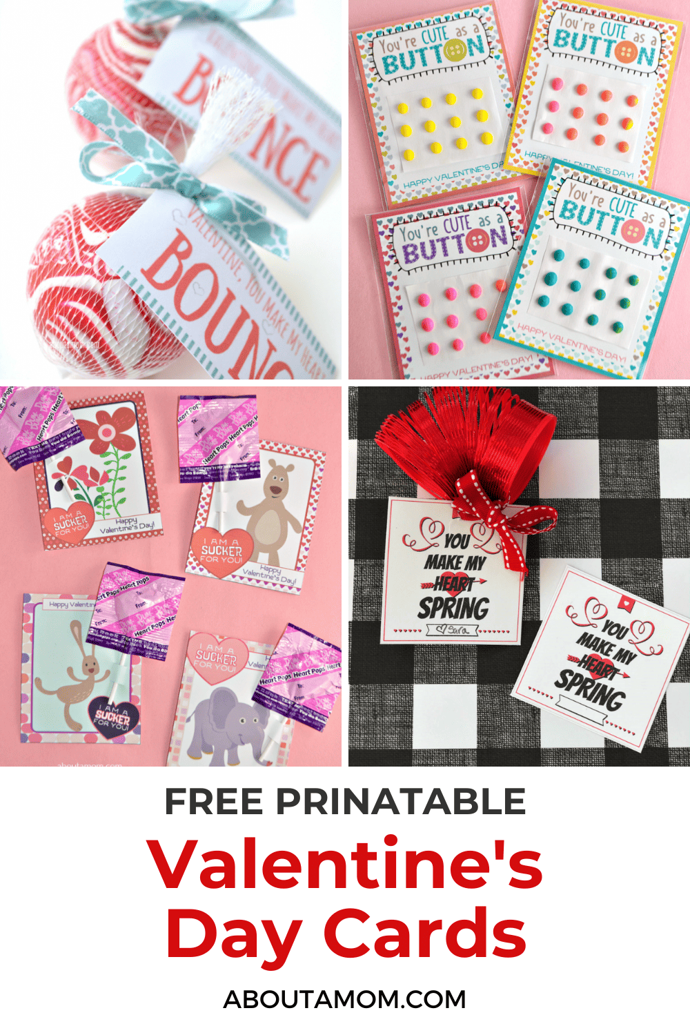 My Favorite Free Printable Valentine's Cards for School 
