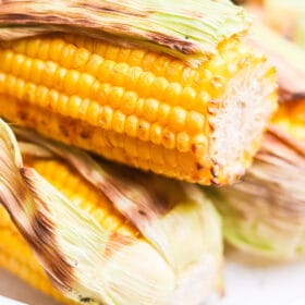 How to grill corn in the husk