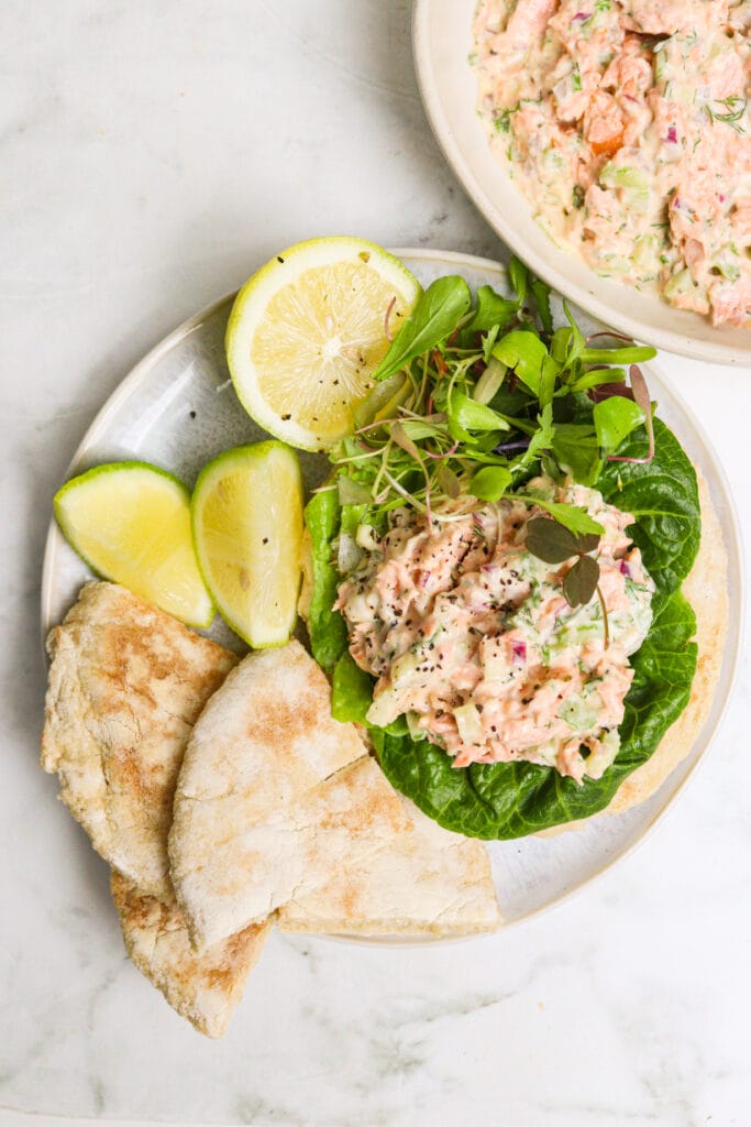 Easy Canned Salmon Salad featured
